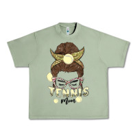 Oil Green tennis mom Urban Heavy Tee - MaliasSmallBusiness
