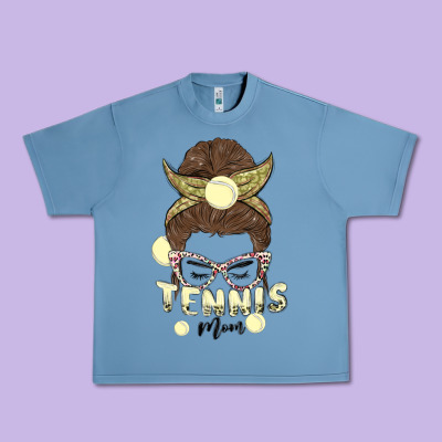 Tennis Mom Urban Heavy Tee Designed By Maliassmallbusiness