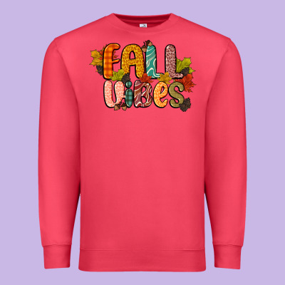 Fall Vibes Premium Sweatshirt Designed By Cowgirlartshop
