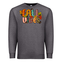 Charcoal Heather fall vibes Premium Sweatshirt - CowGirlArtShop