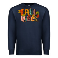 Navy fall vibes Premium Sweatshirt - CowGirlArtShop