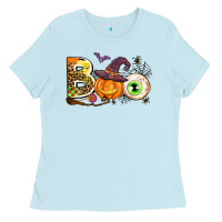 Baby Blue boo Ladies Tee - AdoDesignShop