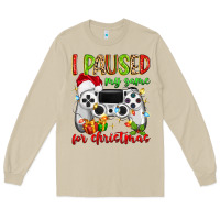 Mushroom i paused my game for christmas Long Sleeve Tee - MaliasSmallBusiness