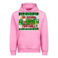 Fuchsia Pink on sunday we watch football tumbler Urban Hoodie - BundleAndBundleShop