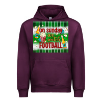 Mauve Wine on sunday we watch football tumbler Urban Hoodie - BundleAndBundleShop