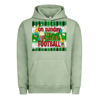 Pigment Oil Green on sunday we watch football tumbler Urban Hoodie - BundleAndBundleShop
