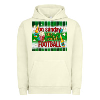 Pigment Pistachio on sunday we watch football tumbler Urban Hoodie - BundleAndBundleShop