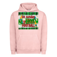 Pigment Salmon on sunday we watch football tumbler Urban Hoodie - BundleAndBundleShop