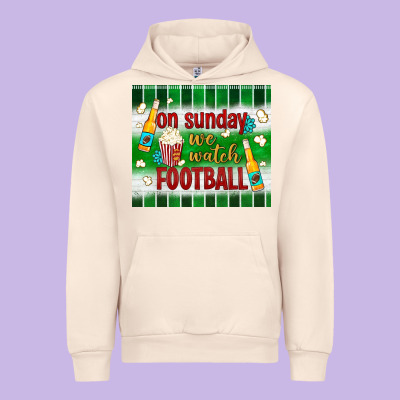 On Sunday We Watch Football Tumbler Urban Hoodie Designed By Bundleandbundleshop
