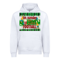 White on sunday we watch football tumbler Urban Hoodie - BundleAndBundleShop