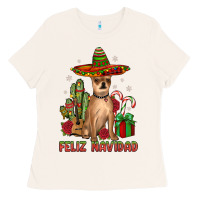 Bone Chihuahua feliz navidad Ladies Tee - JahusDesignShop