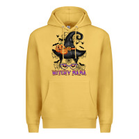 Antique Gold witchy mama messy bun Premium Hoodie - CowGirlArtShop