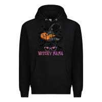 Black witchy mama messy bun Premium Hoodie - CowGirlArtShop