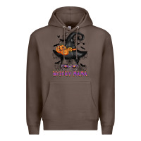 Coffee witchy mama messy bun Premium Hoodie - CowGirlArtShop