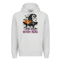 Dove Grey witchy mama messy bun Premium Hoodie - CowGirlArtShop