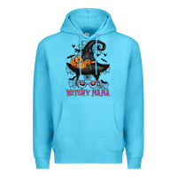 Ocean Blue witchy mama messy bun Premium Hoodie - CowGirlArtShop