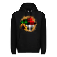 Black sunflower christmas patch3 Premium Hoodie - JahusDesignShop