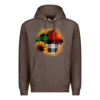 Coffee sunflower christmas patch3 Premium Hoodie - JahusDesignShop