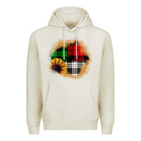 Oatmeal Heather sunflower christmas patch3 Premium Hoodie - JahusDesignShop