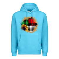 Ocean Blue sunflower christmas patch3 Premium Hoodie - JahusDesignShop