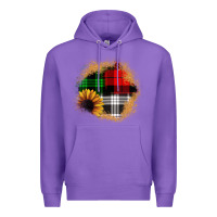 Purple sunflower christmas patch3 Premium Hoodie - JahusDesignShop