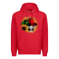 Red sunflower christmas patch3 Premium Hoodie - JahusDesignShop