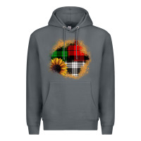 Rock sunflower christmas patch3 Premium Hoodie - JahusDesignShop