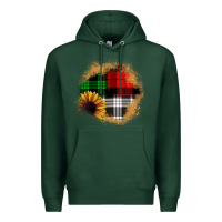 Sports Green sunflower christmas patch3 Premium Hoodie - JahusDesignShop