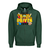Sports Green best bus driver ever Zipper Hoodie - NancyCooperArtShop
