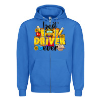 True Royal best bus driver ever Zipper Hoodie - NancyCooperArtShop