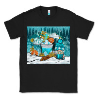 Black winter coffee cups with gnome Classic Tee - NancyCooperArtShop