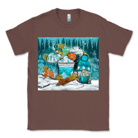 Chestnut winter coffee cups with gnome Classic Tee - NancyCooperArtShop