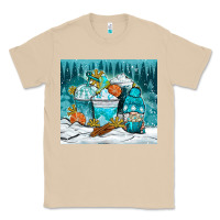 Mushroom winter coffee cups with gnome Classic Tee - NancyCooperArtShop