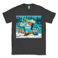 Smoke winter coffee cups with gnome Classic Tee - NancyCooperArtShop