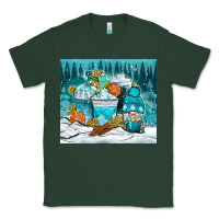 Sports Green winter coffee cups with gnome Classic Tee - NancyCooperArtShop