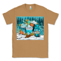 Toasted Coconut winter coffee cups with gnome Classic Tee - NancyCooperArtShop