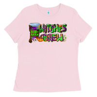 Bubblegum Pink witches brew Ladies Tee - AdoDesignShop