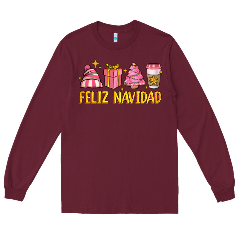 Feliz Navidad Long Sleeve Tee by MaliasSmallBusiness | Teevron