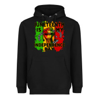 Black juneteenth is my independence day cowgirl Heavyweight Hoodie - CowGirlArtShop