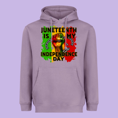 Juneteenth Is My Independence Day Cowgirl Heavyweight Hoodie Designed By Cowgirlartshop