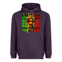 Plum juneteenth is my independence day cowgirl Heavyweight Hoodie - CowGirlArtShop