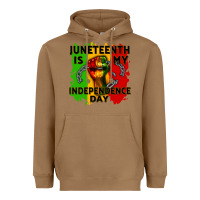 Toasted Coconut juneteenth is my independence day cowgirl Heavyweight Hoodie - CowGirlArtShop