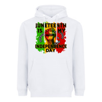 White juneteenth is my independence day cowgirl Heavyweight Hoodie - CowGirlArtShop