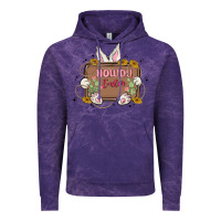 Cloud Purple howdy easter Vintage Hoodie - MaliasSmallBusiness