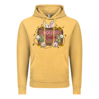 Vintage Mustard howdy easter Vintage Hoodie - MaliasSmallBusiness