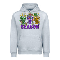 Heather Grey Tis The Season Crawfish Mardi Gras Urban Hoodie - FaDigitalArtStudio