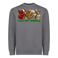 Storm Peace love Phlebotomy Christmas Heavyweight Sweatshirt - NancyCooperArtShop