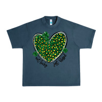 Midnight Navy not lucky just blessed Urban Heavy Tee - MaliasSmallBusiness