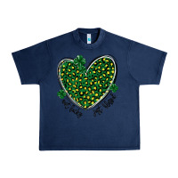 Navy not lucky just blessed Urban Heavy Tee - MaliasSmallBusiness