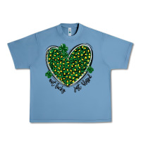 Pebble Blue not lucky just blessed Urban Heavy Tee - MaliasSmallBusiness